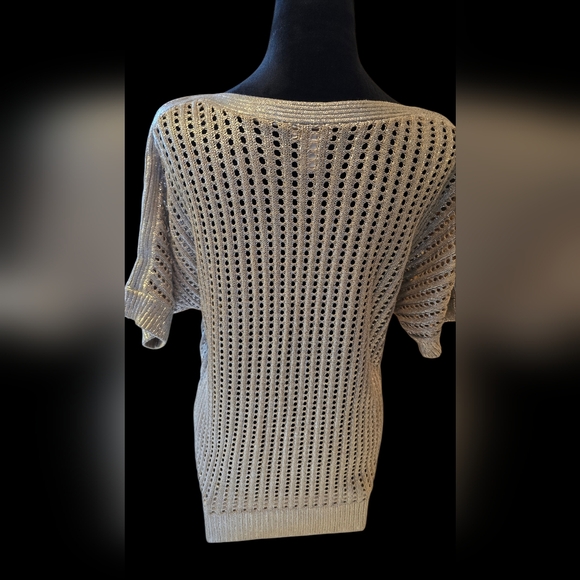 Chicos Evening Wear Glitter Top Chicos Size 1 - Picture 2 of 5